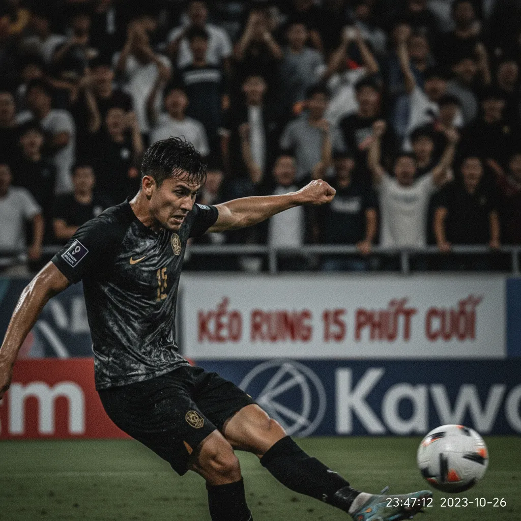 Cầu thủ ăn mừng bàn thắng vào những phút cuối